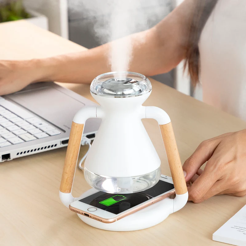 3-in-1 kabelloses Ladegerät, Aromadiffusor und Luftbefeuchter Misvolt InnovaGoods