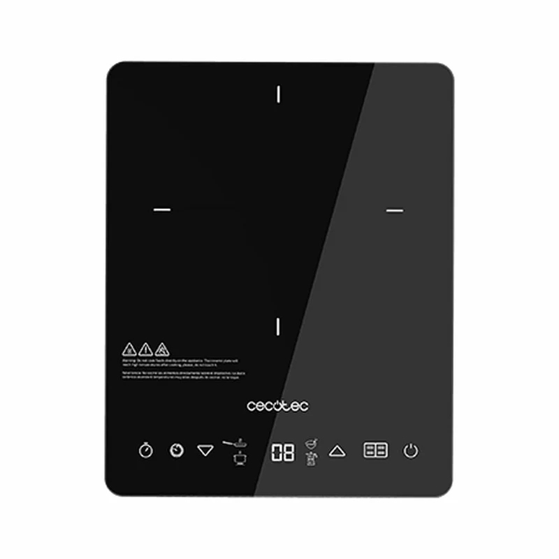 Induktionskochplatte Cecotec Full Crystal Onyx 2000 W