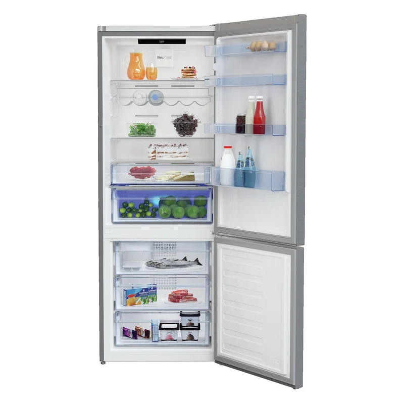 Kombi-Kühlschrank BEKO RCNE560E40ZXBN Edelstahl (70 x 74.5 x 192 cm)