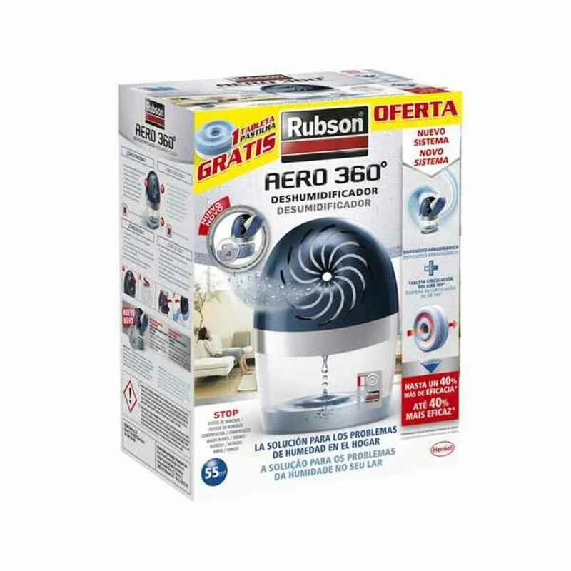 Luftentfeuchter Rubson Aero 360 Wiederaufladbar Ohne Kabel 450 g