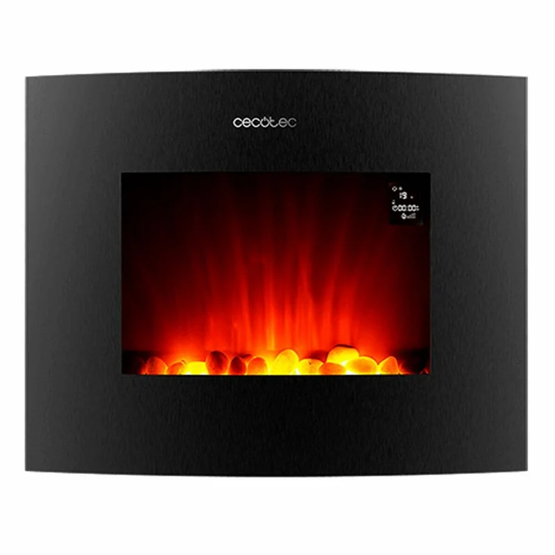 Dekorativer elektrischer Kaminsims Cecotec Ready Warm 2650 gebogene Flammen verbunden schwarz 1000 - 2000 W