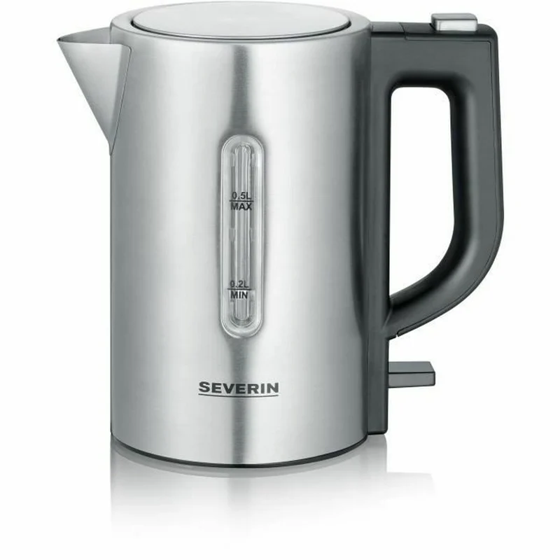Wasserkocher Severin WK3647 Reise-Wasserkocher-Set, 500 ml, Schwarz, Edelstahl, 1100 W, 500 ml, 1100 W