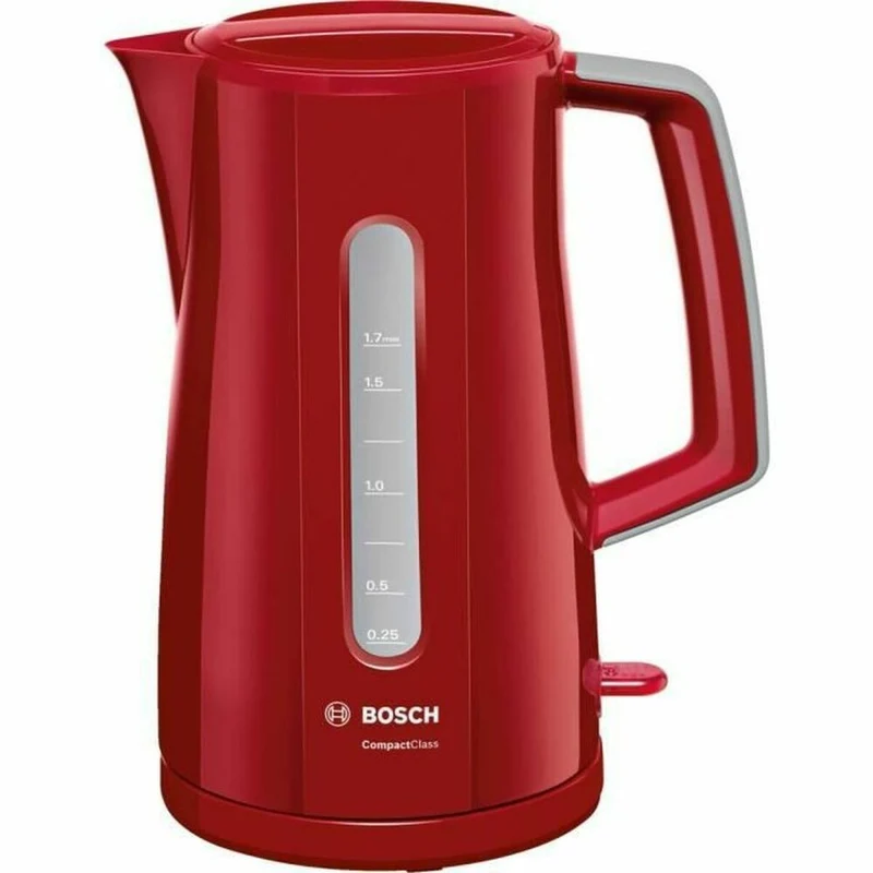 Wasserkocher BOSCH TWK3A014 2400 W Rot Edelstahl Kunststoff/Edelstahl 2400 W 1,7 L 1,7 L