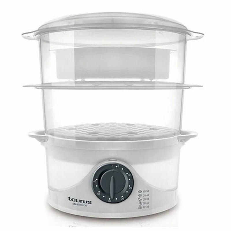 Elektro-Dampfgarer Taurus SALUTECOOK Weiß 800 W Kunststoff
