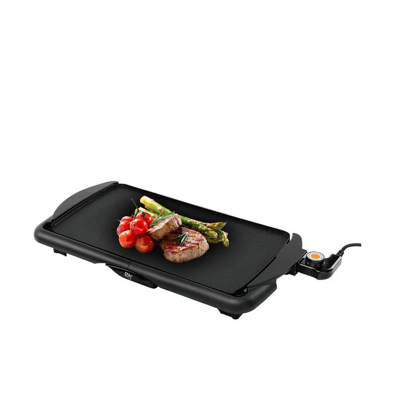 Flache Grillplatte EDM 07663 Schwarz 2000 W