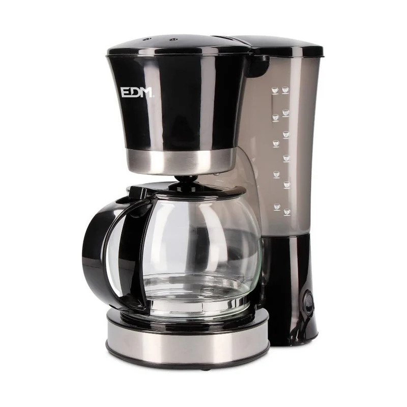 Filterkaffeemaschine EDM 07652 Schwarz 800 W 12 Tassen
