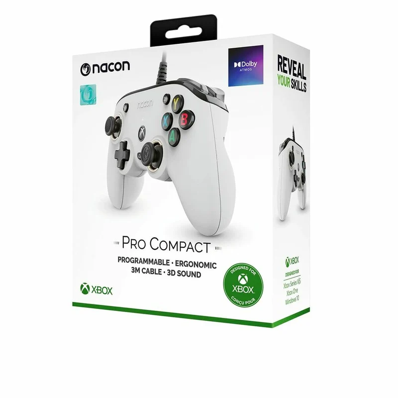 Videospielkonsolen-Joystick Nacon XBXPROCOMPACTWHITE
