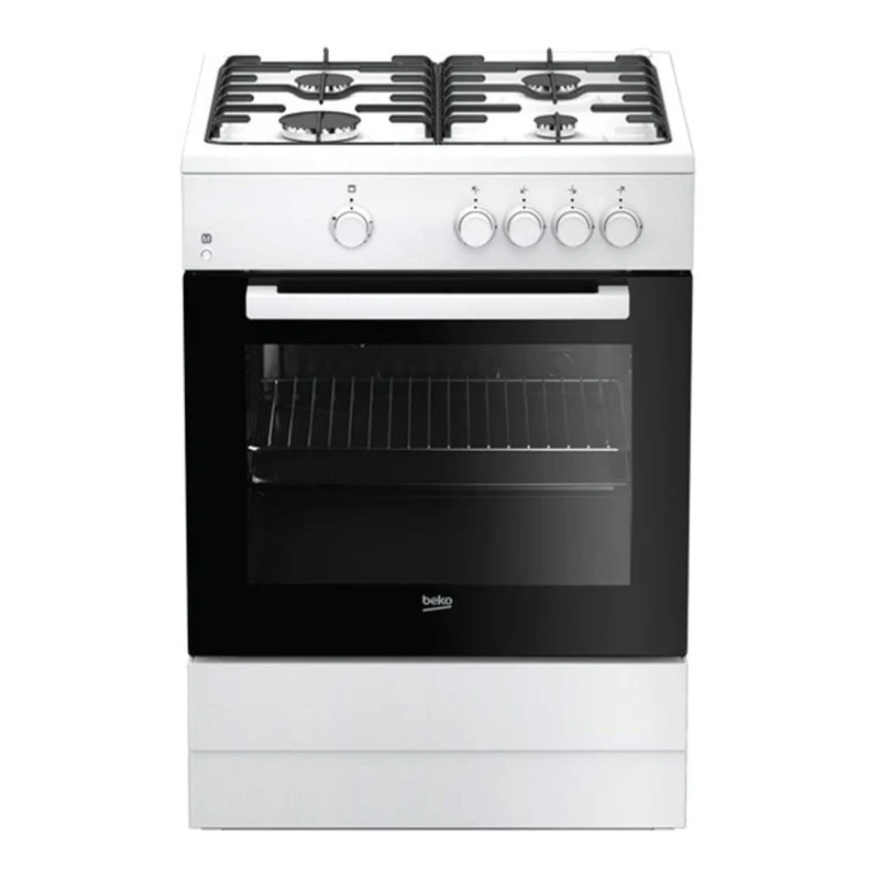 Gaskocher BEKO FSG62000DWL Schwarz/Weiß