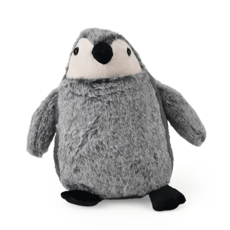LIVMORE Pinguin Türstopper, Polyester mit Sandfüllung, 1 kg, 16 x 20 x 15 cm, Grau